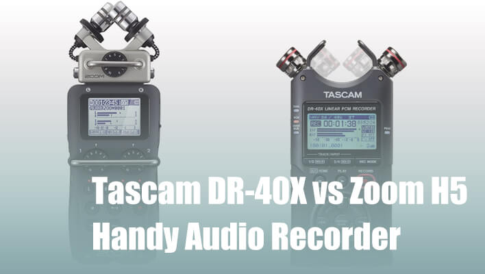 tascam-dr-40x-vs-zoom-h5-audio-recorder